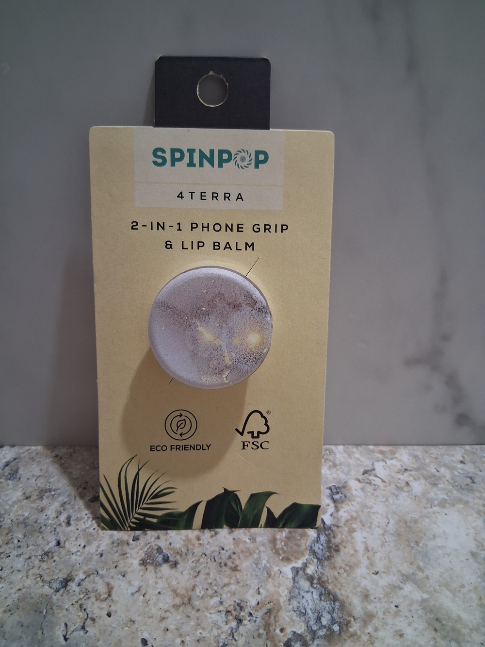 SpinPop 2-in-1 Phone Grip & Lip Balm - Light Purple